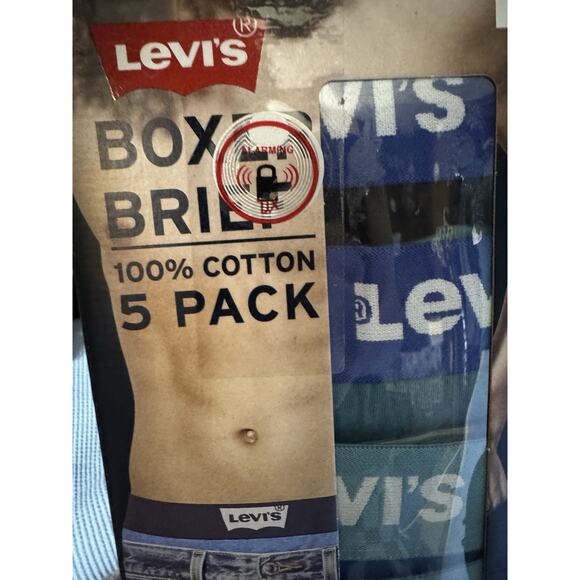 NWT Levi's Men's Low-Rise Premium Cotton Brief 5 Pack Size XL multi-color - Picture 2 of 5